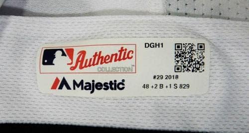 2018. Detroit Tigers Zach McAllister 29 Igra izdana White Jersey 48 DP20771 - Igra korištena MLB dresova