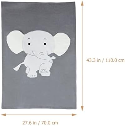 Toyvian plišana pokrivač za djecu deka slon bacanje deka crtana životinja: ugodna mekana pokrivač za dječju krevetić na otvorenom