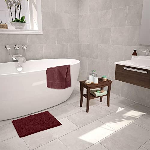 Luxurux kupka mat-extra-soft plišana kupaonica za kupanje kupaonice, 1 '' Chenille Microfiber Materijal, super upijajuća